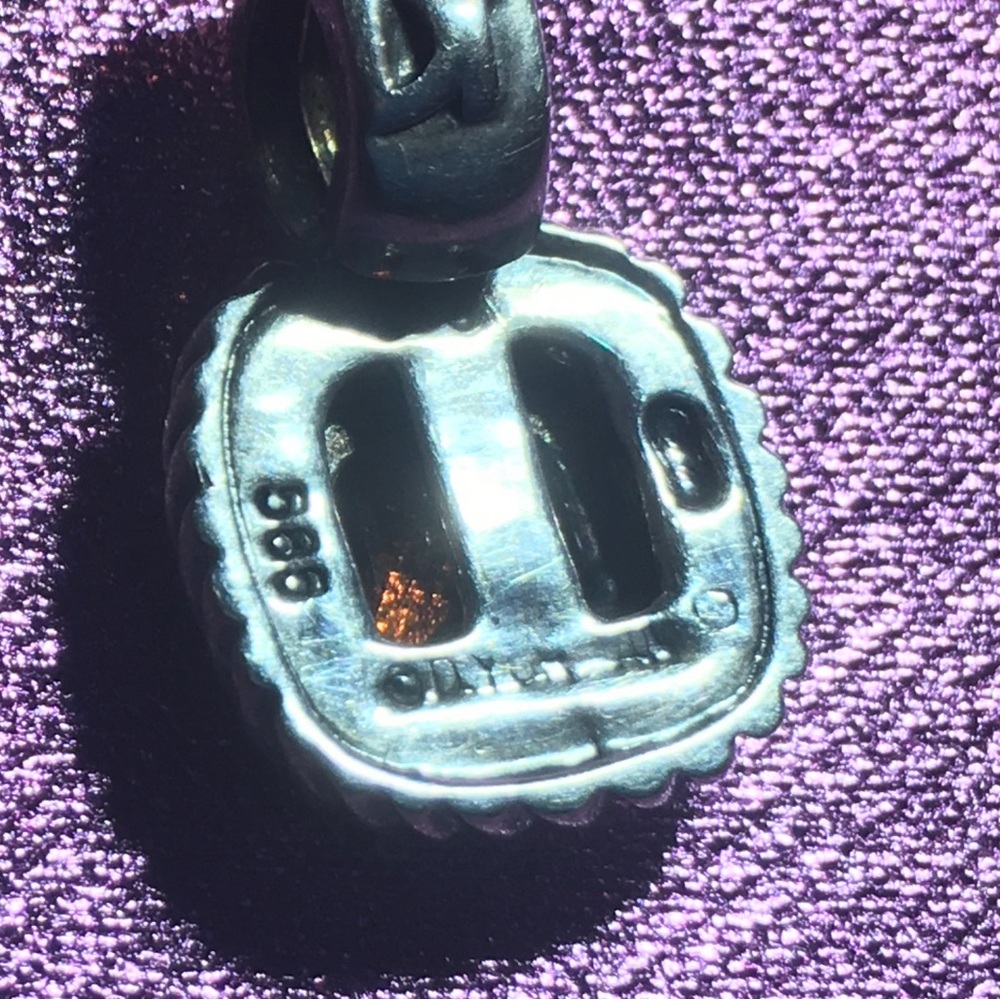David Yurman Gold and Silver Albion Pendant with Citrine Stone Authentic - Picture 3 of 3